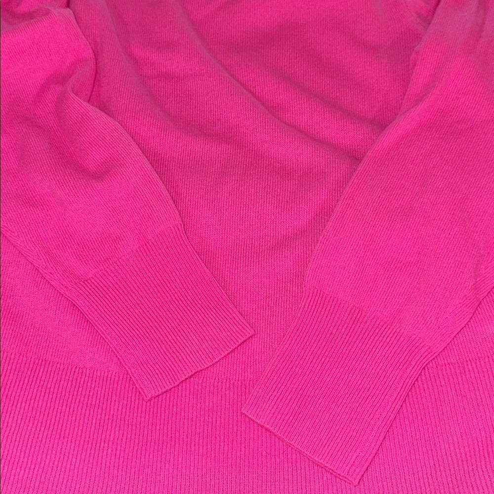 J. Crew Hot Pink Crewneck Sweater - Picture 5 of 5